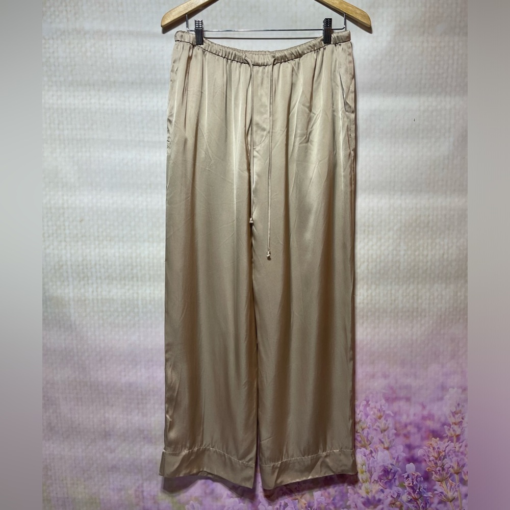 Zara wide-leg satin pants